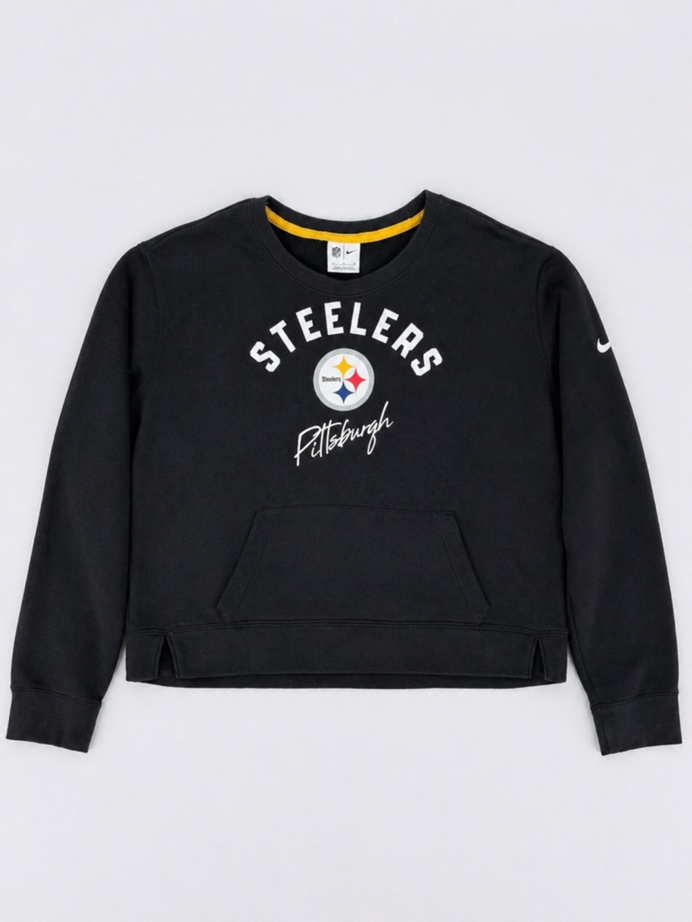 Nike Steelers Crop Sweatshirt NFL Crewneck Size L